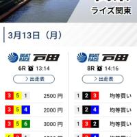 3月13日のライズ関東の予想