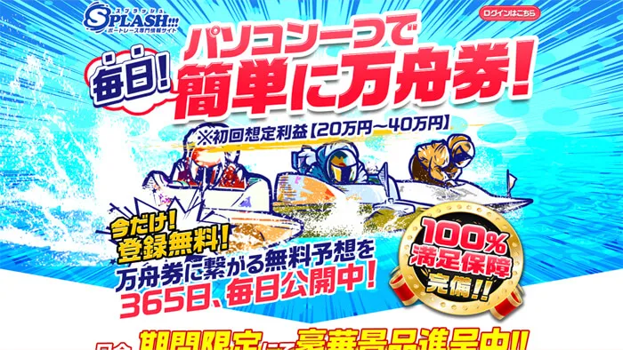 競艇予想サイト「SPLASH!!!」