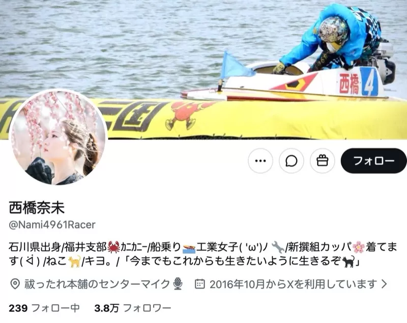 西橋奈美のTwitter（X）