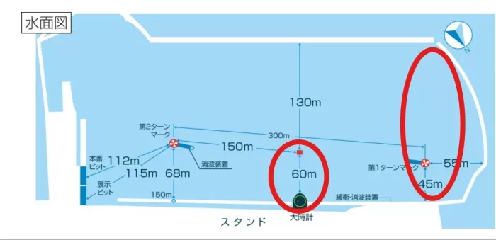ボートレース徳山の水面図