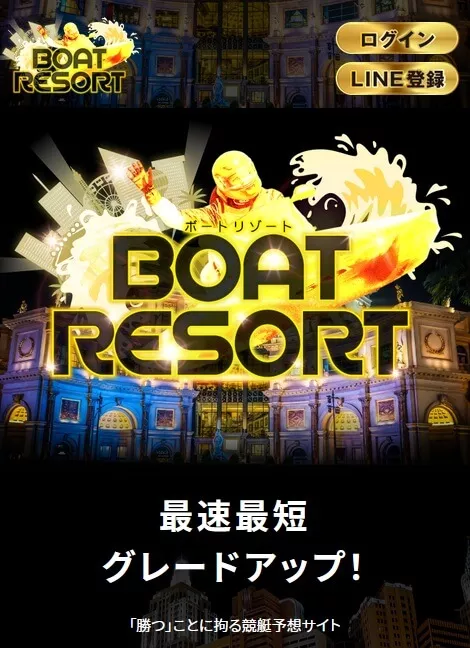 競艇予想サイト「ボートリゾート」のトップ