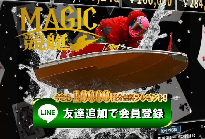 マジック競艇ライン登録と特典