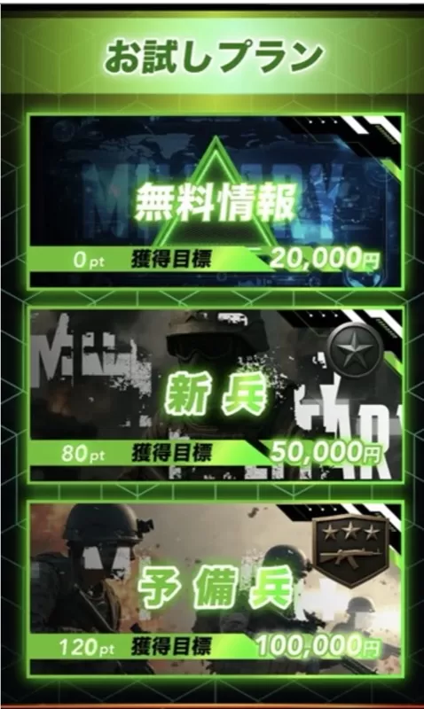 「ボートミリタリー」の会員ページ