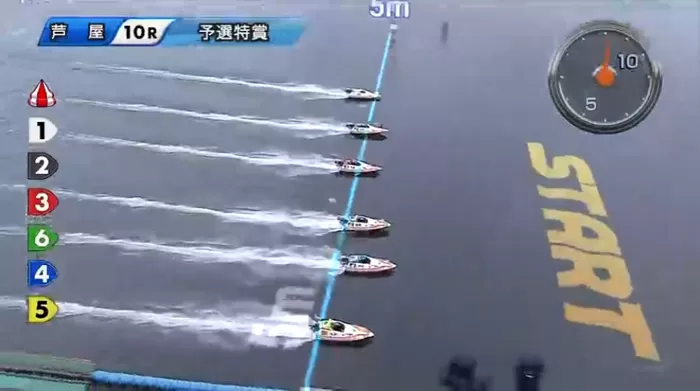 芦屋10Rスタート